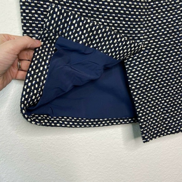 Tory Burch Tweed Gold Metallic Pencil Skirt - Picture 5 of 7